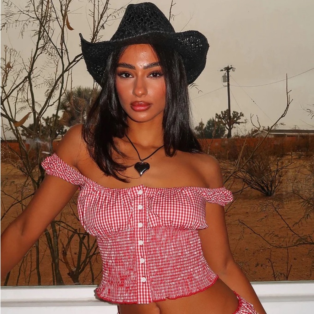 Tulsa Top Red Gingham